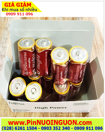 COMBO 1HỘP (5cặp=10viên) Pin D 1.5v Alkaline HIGH POWER Fujitsu LR20F(2S) _Giá 965.000/hộp